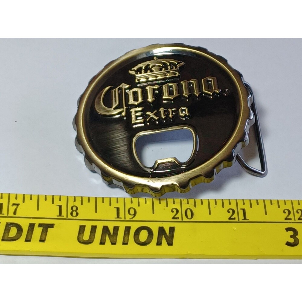 Belt Buckle Corona Bottle Opener Buckle 9.8x6.8cm Suit 4cm Belt Width